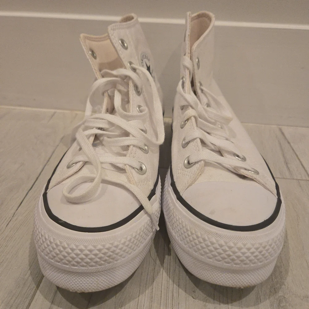Converse High Top Platform Sneakers - White - Picture 2 of 6